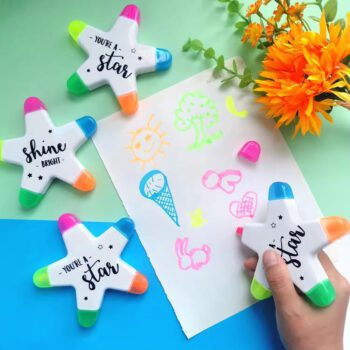 star shape fluorescent pen
