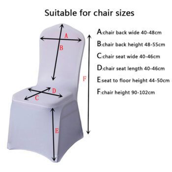 stretch polyester spandex white chair covers 1