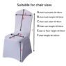 stretch polyester spandex white chair covers 1