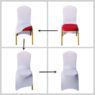 stretch polyester spandex white chair covers 2