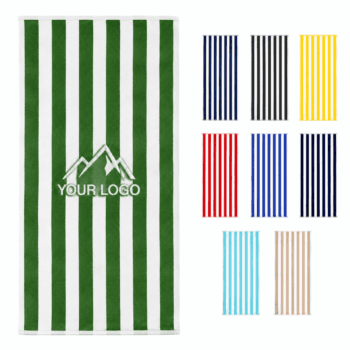 striped cotton beach towel