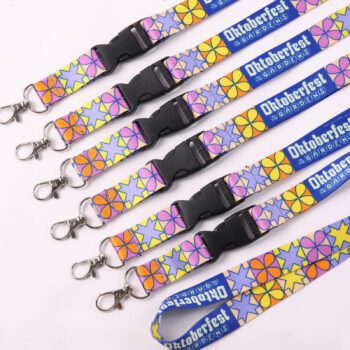 sublimation neck lanyard with breakaway safety card holder 1