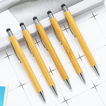 sustainable bamboo stylus ballpoint pen 1