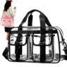 transparent clear waterproof pvc woman travel bag 1