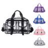 transparent clear waterproof pvc woman travel bag