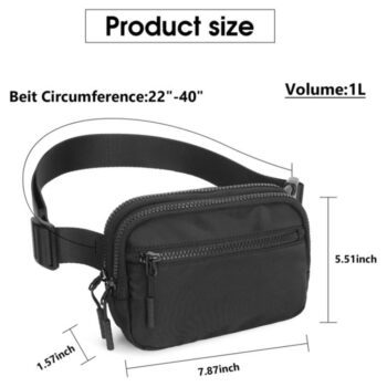 unisex crossbody zipper chest bag 1