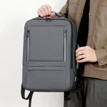 unisex multi functional expandable business backpack 1