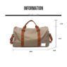 unisex overnight weekender travel tote with shoe compartment 1