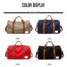 unisex overnight weekender travel tote with shoe compartment 2