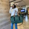 unisex yoga training tote with shoe compartment wet pocket 3