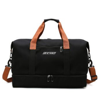 unisex yoga training tote with shoe compartment wet pocket 4