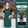 water resistant polyester apron for restaurant 13