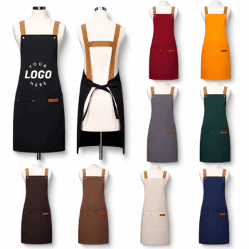water resistant polyester apron for restaurant