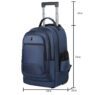 waterproof business travel laptop trolley backpack