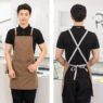 waterproof canvas apron with multi pocket 5
