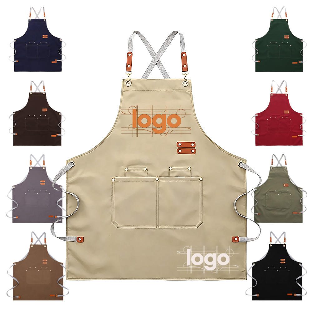waterproof canvas apron with multi pocket waterproof canvas apron with multi pocket