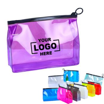 waterproof clear cosmetic bag with zipper