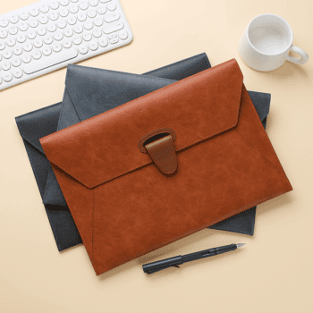 waterproof document organizer with magnetic snap closure