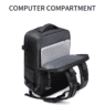 waterproof oxford business laptop backpack with usb port 3