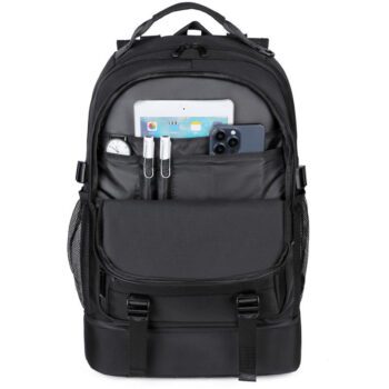 waterproof oxford laptop backpack with shoe compartment 1