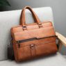 waterproof pu leather 15 6 inch computer briefcase 1
