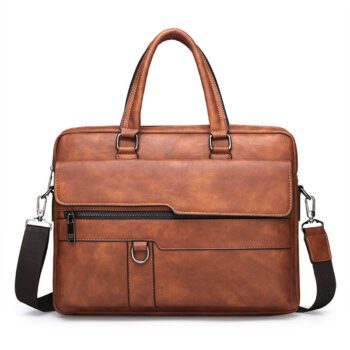 waterproof pu leather 15 6 inch computer briefcase