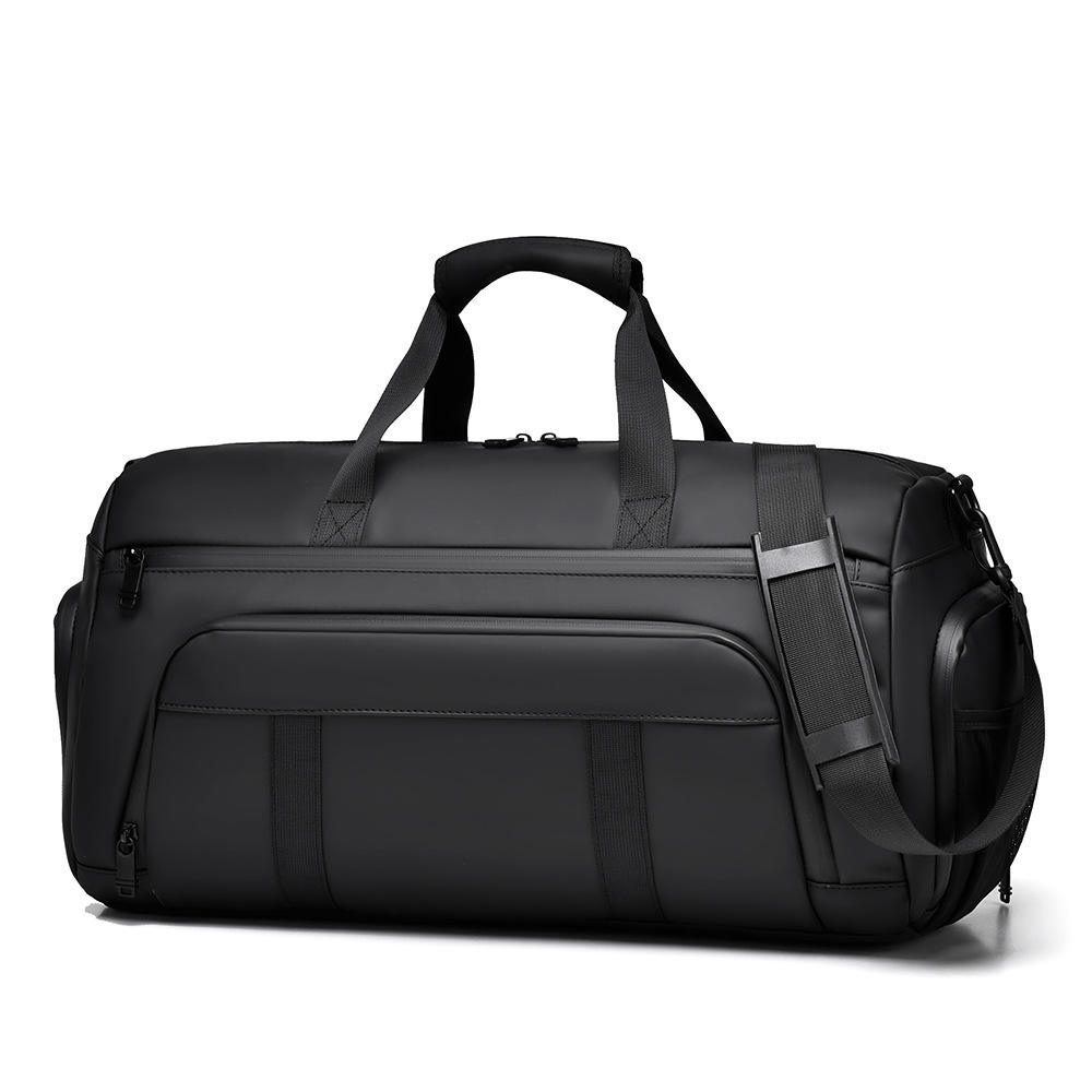 waterproof pu leather expandable travel duffle bag waterproof pu leather expandable travel duffle bag