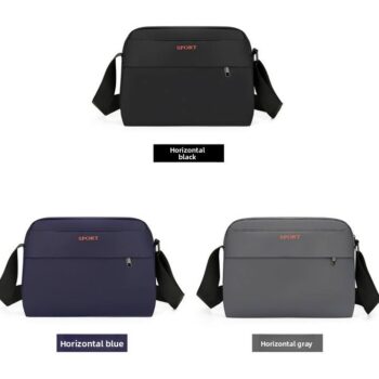 wholesale mens water resistant nylon business sling bag 1