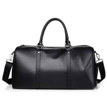 wholesale oem lightweight pu leather travel sports duffel