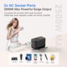 140w gan 2ac universal travel adapter usb c wall charger 3