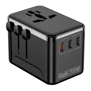 70w pd gan worldwide fast charging universal travel adapter