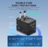 70w pd gan worldwide fast charging universal travel adapter 5