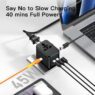 compact 45w gan universal travel adapter with 4c1a usb ports 5