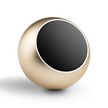 custom electroplated mini desktop bluetooth speaker 1