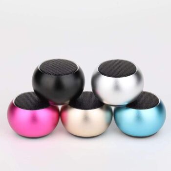 custom electroplated mini desktop bluetooth speaker