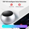 custom electroplated mini desktop bluetooth speaker 4