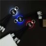 custom light up logo 3 in 1 keyring charging cable 1