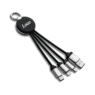 custom light up logo 3 in 1 keyring charging cable 1