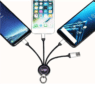 custom light up logo 3 in 1 keyring charging cable 3