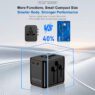 custom logo 27w gan universal travel adapter with usb ports 1