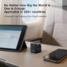 custom logo 27w gan universal travel adapter with usb ports 4