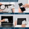 custom logo microfiber glasses cleaning cloth 4