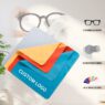 custom logo microfiber lens cleaning cloth