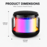custom rgb light portable mini wireless speaker with fm radio