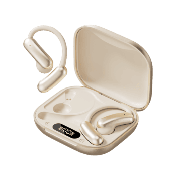 m139 ear hook sports wireless earbuds with led digital display
