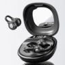 m160 leather texture ear clip wireless earbuds with makeup mirror 11