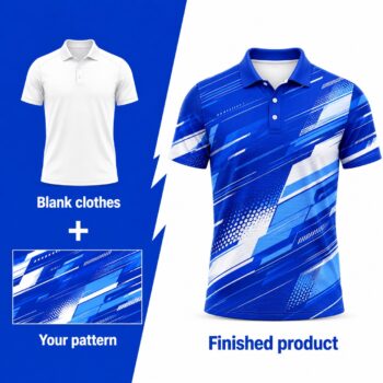 sublimation breathable quick dry golf event polo shirt 1