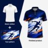 sublimation breathable quick dry golf event polo shirt 3