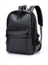 checkered print waterproof laptop business backpack 1