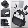 checkered print waterproof laptop business backpack 4